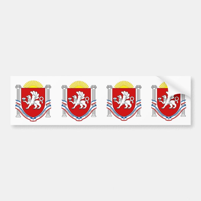 FOUR Emblem of Crimea Bumper Sticker (Front)