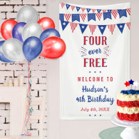 Four Ever Free! 4th Of July 4th Birthday Party