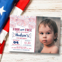 Four Ever Free! 4th Of July 4th Birthday Party