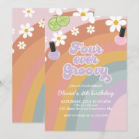 Four Ever Groovy Spa Rainbow 4th Birthday