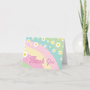 Four Ever Magical Fourth Birthday Daisy Thank You Card