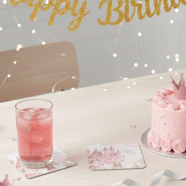 Four Ever Pink Princess Castle Birthday coaster  (Creator Uploaded)