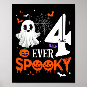 Four Ever Spooky Birthday Decorations Halloween 4t