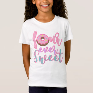 Four Ever Sweet Donut Birthday Tee