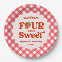 Four Ever Sweet Strawberry 4th Birthday Party