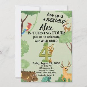 Four Ever Wild Invitation