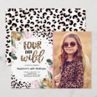 Four Ever Wild Leopard Print 4th Birthday Party