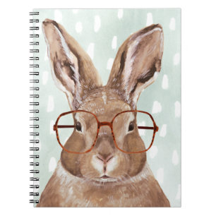 Four-Eyed Forester Bunny Rabbit Notebook