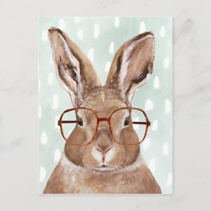 Four-Eyed Forester Bunny Rabbit Postcard
