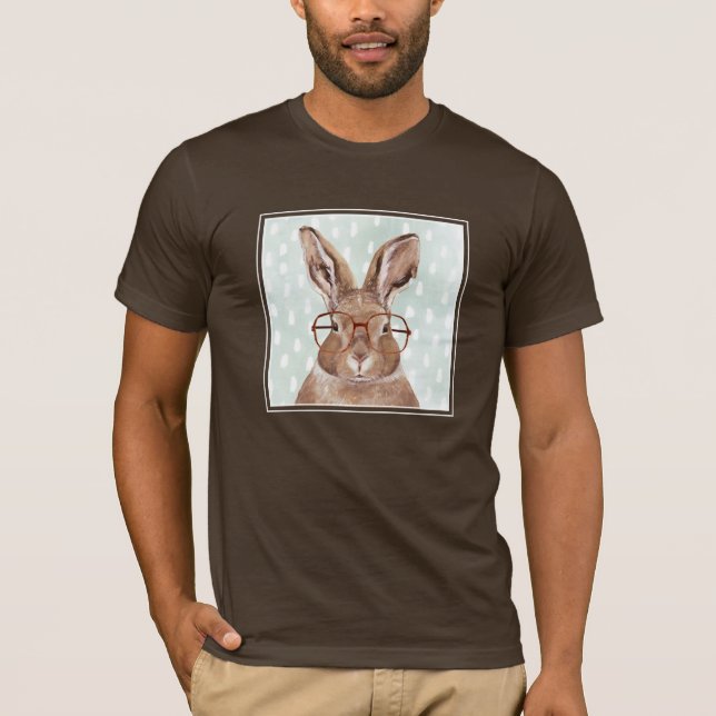 Four-Eyed Forester | Bunny Rabbit T-Shirt (Front)
