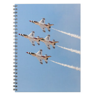 Four F-16 Thunderbirds fly in close formation Notebook