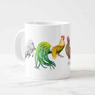 Four Fancy Roosters Mug