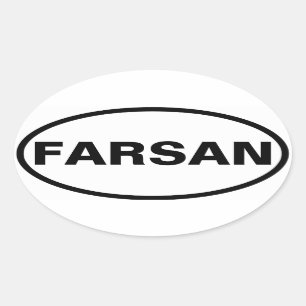 FOUR Farsan Oval Sticker