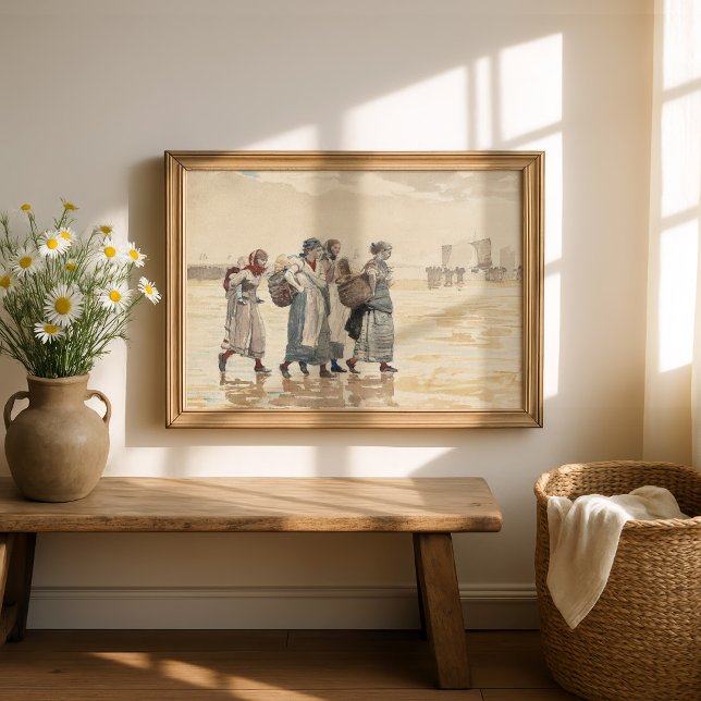 Four Fishwives on the Beach | Winslow Homer Poster (Creator Uploaded)