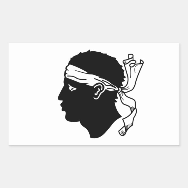 FOUR Flag of Corsica Rectangular Sticker (Front)