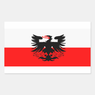 FOUR Flag of Deventer Rectangular Sticker