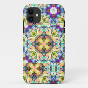 Four Flower Kaleidoscope iPhone Case