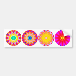 Four Fractal Mandalas Bumper Sticker