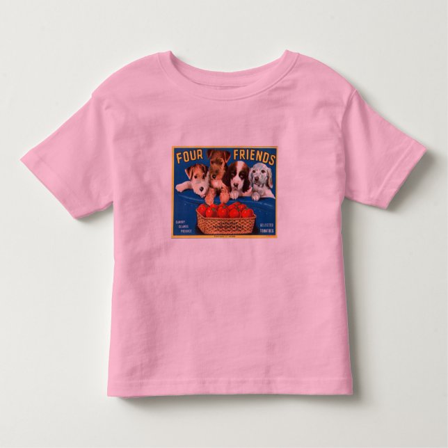 Four Friends Toddler T-Shirt (Front)