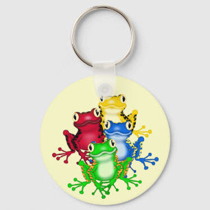 Four Frogs Tshirts and Gifts Key Ring