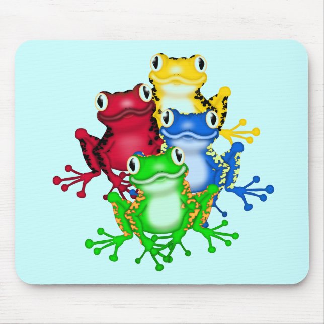 Four Frogs Tshirts and Gifts Mouse Pad (Front)