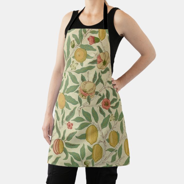 Four Fruit, William Morris Apron (Insitu)