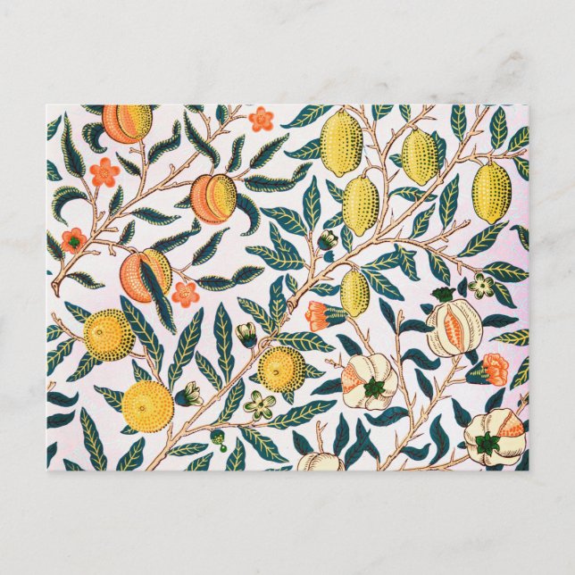 Four Fruit, William Morris Postcard (Front)