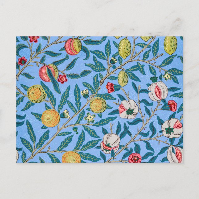 Four Fruit, William Morris Postcard (Front)