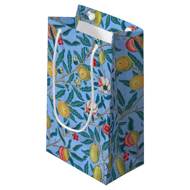 Four Fruit, William Morris Small Gift Bag (Front Angled)