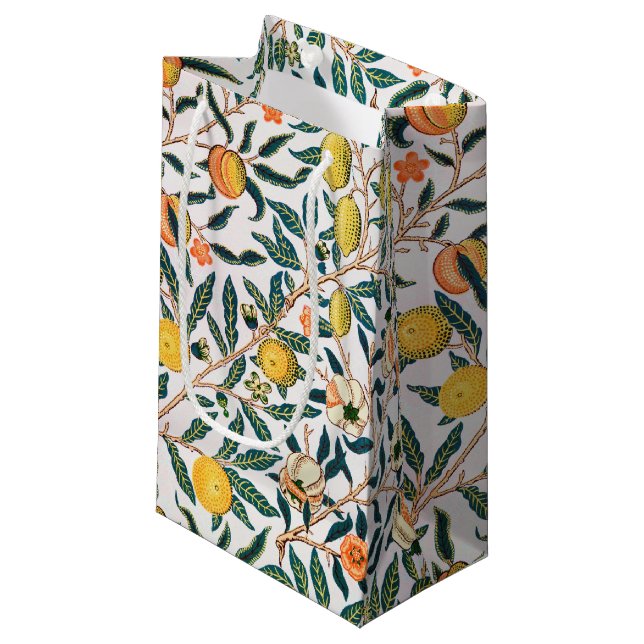 Four Fruit, William Morris Small Gift Bag (Front Angled)