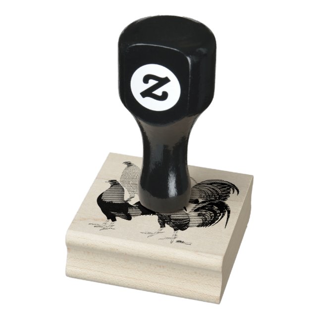 Four Gamecocks Rubber Stamp (Stamp)