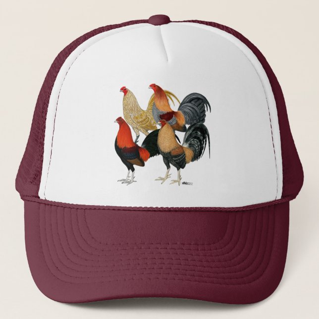 Four Gamecocks Trucker Hat (Front)