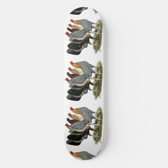 Four Gamefowl Hens Skateboard (Front)