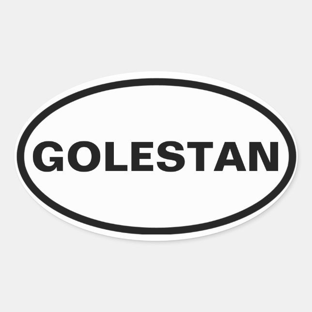 FOUR Golestan Oval Sticker (Front)
