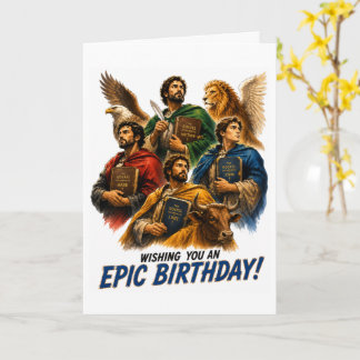 Four Gospel Writers Birthday Card