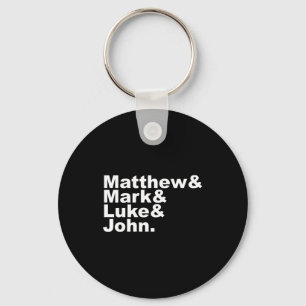 Four Gospels Matthew Mark Luke John Bible  Key Ring
