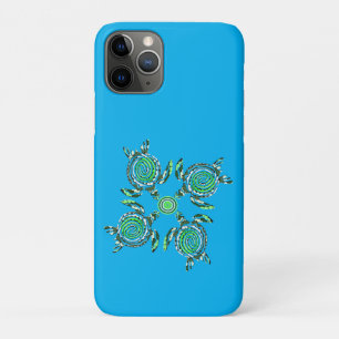 Four Green Turtles Dot Art,   Case-Mate iPhone Case
