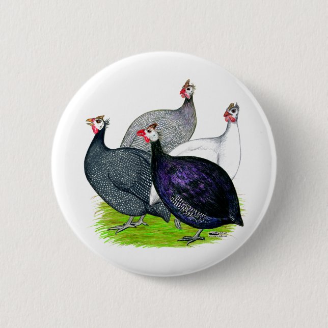 Four Guineas 6 Cm Round Badge (Front)