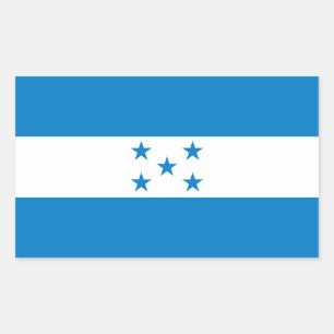 FOUR Honduras National Flag Rectangular Sticker