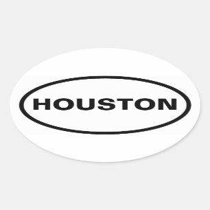 FOUR Houston Oval Sticker