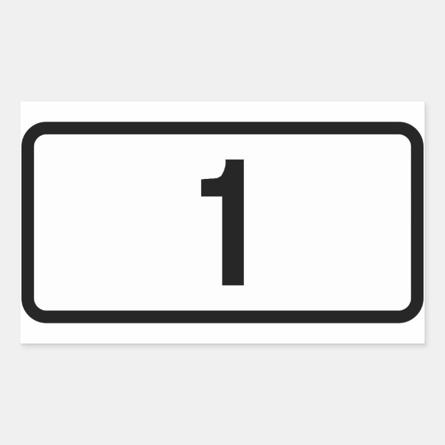 FOUR Iceland Route 1 (Þjóðvegur 1) Rectangular Sticker (Front)