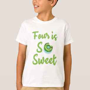 Four Is So Sweet, 4th Birthday four Birthday tee