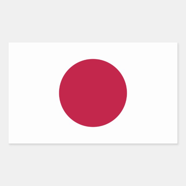 FOUR Japan National Flag Rectangular Sticker (Front)