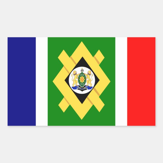 FOUR Johannesburg Flag Rectangular Sticker (Front)