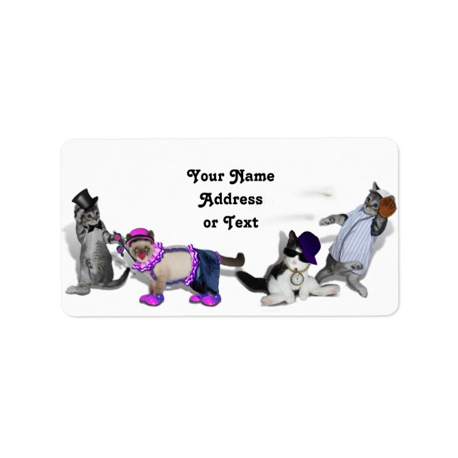 Four Kittens At Play Label (Front)