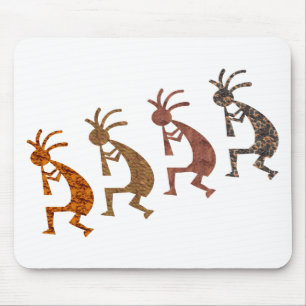 Four Kokopelli Mouse Pad
