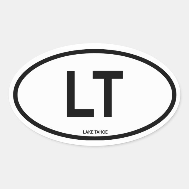 FOUR Lake Tahoe, Nevada Oval Sticker (Front)