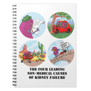 Four Leading Causes of Non-Medical Kidney Failure Spiral Notebook