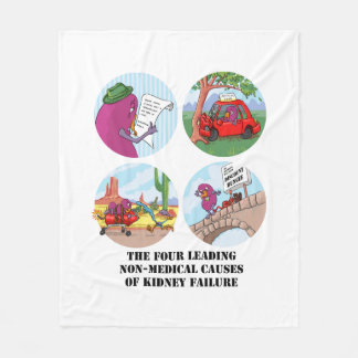 Four Leading Non-Medical Causes... Fleece Blanket