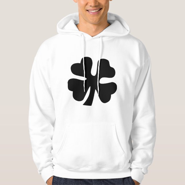 Four Leaf Clover - Black Hoodie (Front)